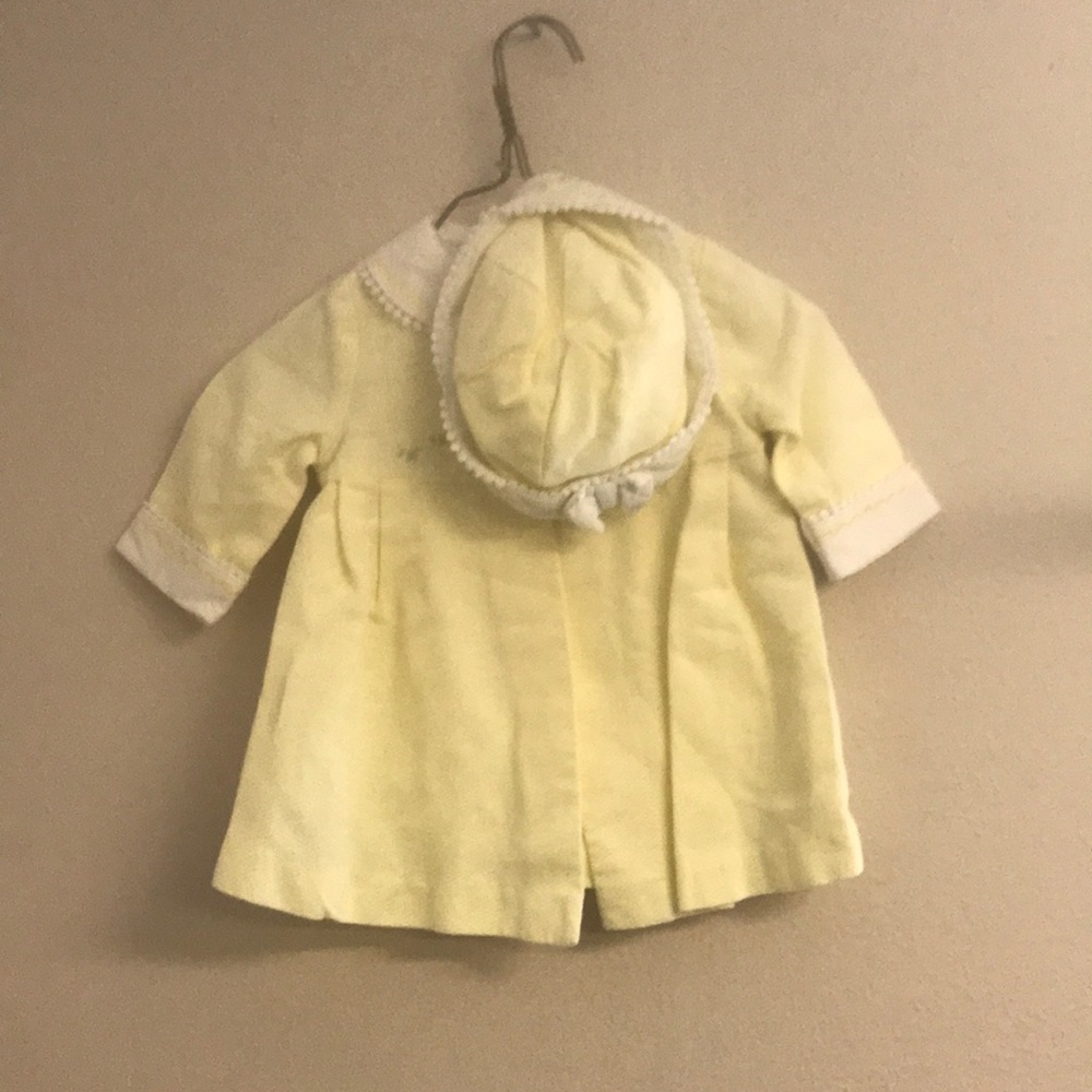 6/9m girls dress, hat and coat